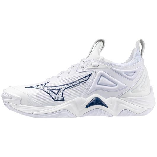 430320 Wave Momentum 3 Mizuno White/Navy